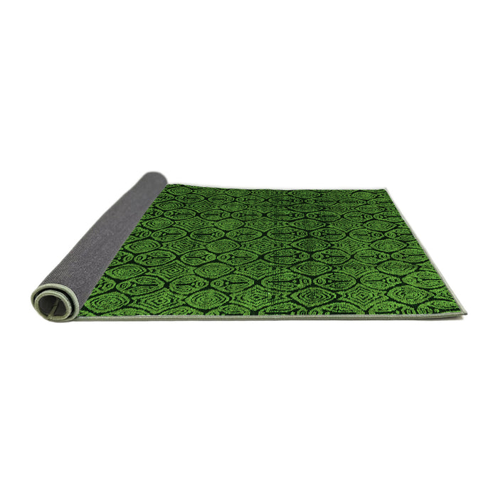Sideview of Oriental Green Modern Rug, abs5015grn