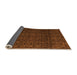 Sideview of Oriental Orange Modern Rug, abs5015org