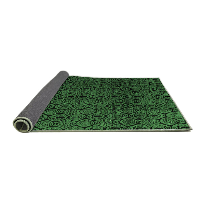Sideview of Oriental Emerald Green Modern Rug, abs5015emgrn