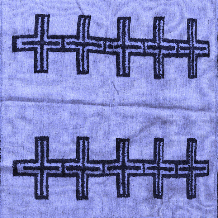 Square Oriental Blue Modern Rug, abs5016blu