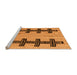 Sideview of Machine Washable Oriental Orange Modern Area Rugs, wshabs5016org