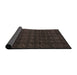 Sideview of Abstract Brown Oriental Rug, abs5017