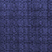 Square Oriental Blue Modern Rug, abs5017blu