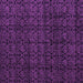 Square Machine Washable Oriental Purple Modern Area Rugs, wshabs5017pur