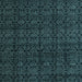 Square Oriental Light Blue Modern Rug, abs5017lblu