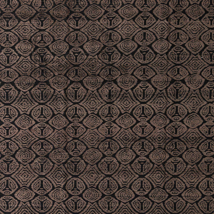 Square Abstract Brown Oriental Rug, abs5017