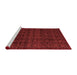 Modern Red Washable Rugs