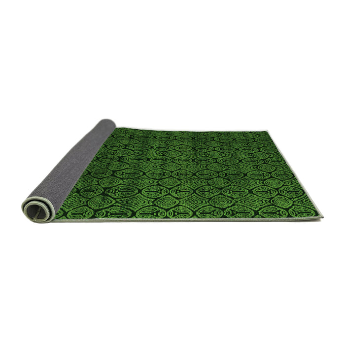 Sideview of Oriental Green Modern Rug, abs5017grn