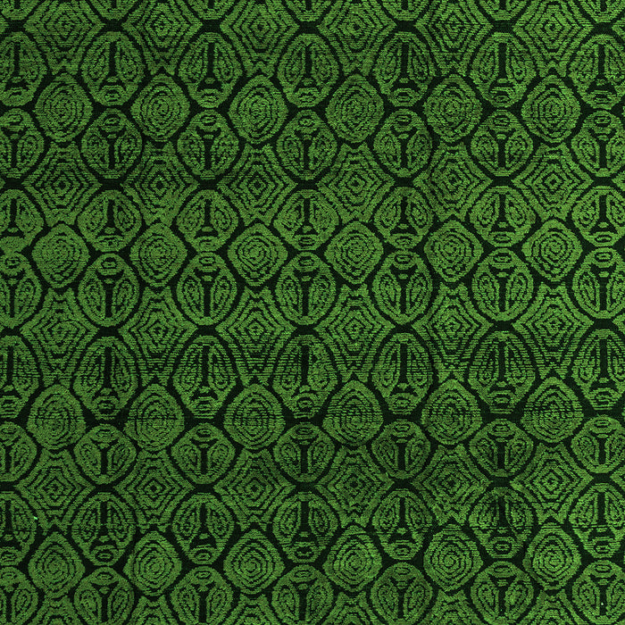 Machine Washable Oriental Green Modern Area Rugs, wshabs5017grn