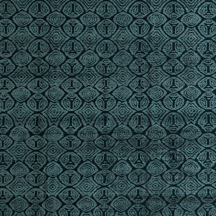 Square Machine Washable Oriental Light Blue Modern Rug, wshabs5017lblu