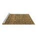 Sideview of Machine Washable Oriental Brown Modern Rug, wshabs5018brn