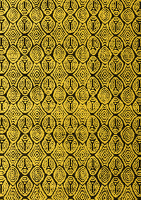 Oriental Yellow Modern Rug, abs5018yw