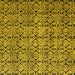 Square Oriental Yellow Modern Rug, abs5018yw