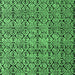 Square Oriental Emerald Green Modern Rug, abs5018emgrn