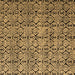 Square Oriental Brown Modern Rug, abs5018brn