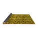 Sideview of Oriental Yellow Modern Rug, abs5018yw