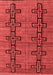 Oriental Red Modern Area Rugs