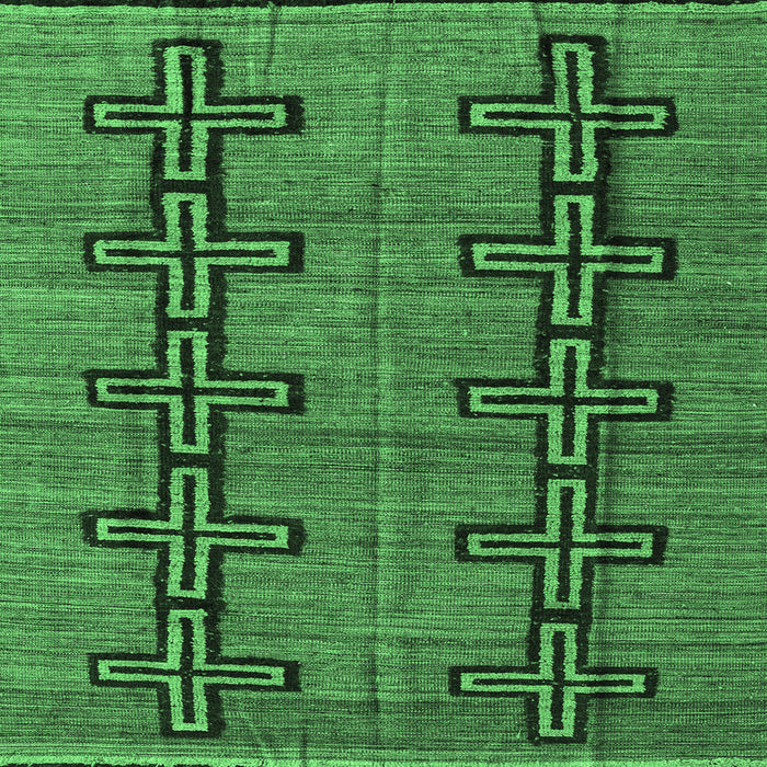 Square Oriental Emerald Green Modern Rug, abs5019emgrn