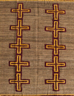 Abstract Red Brown Oriental Rug, abs5019