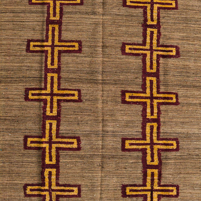 Abstract Red Brown Oriental Rug, abs5019