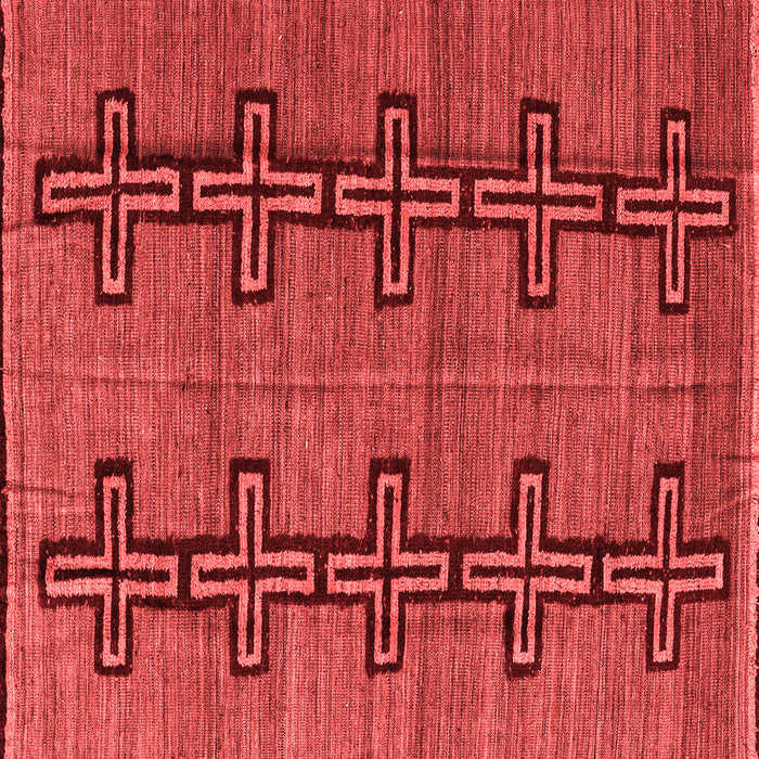 Machine Washable Oriental Red Modern Rug, wshabs5019red