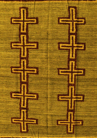 Oriental Yellow Modern Rug, abs5019yw