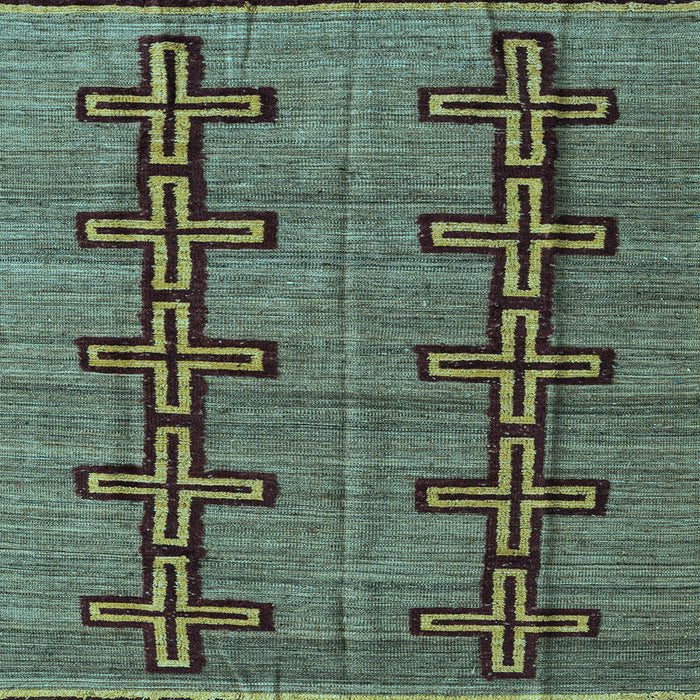 Square Oriental Light Blue Modern Rug, abs5019lblu