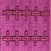 Square Oriental Pink Modern Rug, abs5019pnk