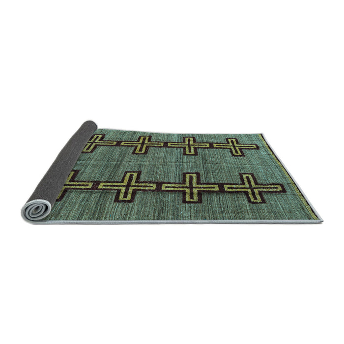 Sideview of Oriental Light Blue Modern Rug, abs5019lblu
