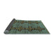 Sideview of Oriental Light Blue Modern Rug, abs5019lblu