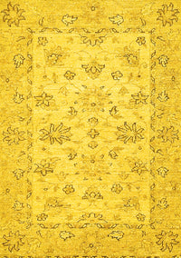 Oriental Yellow Traditional Rug, abs501yw