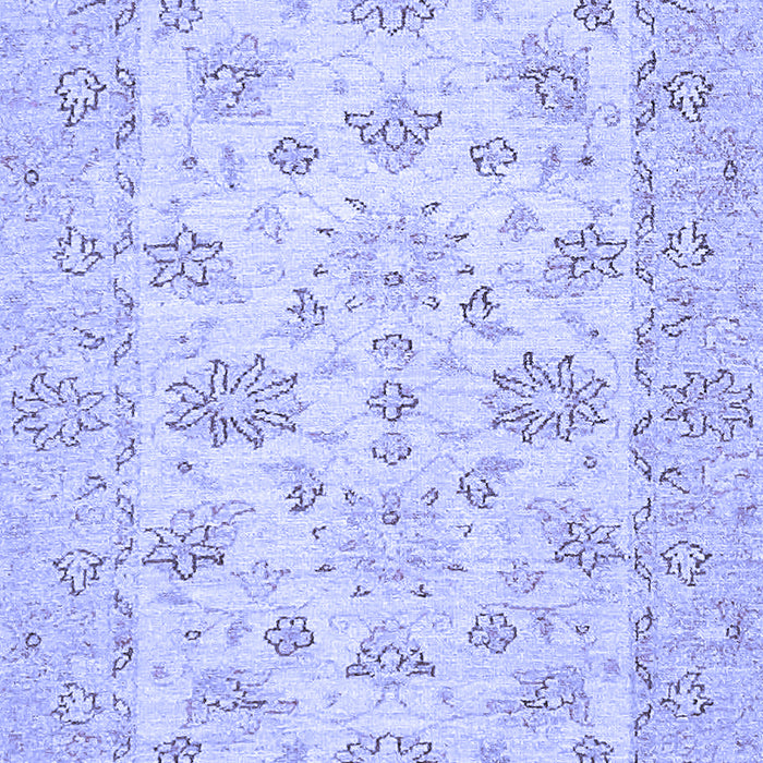 Machine Washable Oriental Blue Traditional Rug, wshabs501blu