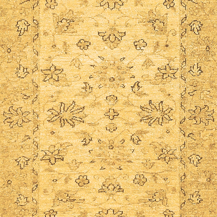 Machine Washable Oriental Brown Traditional Rug, wshabs501brn
