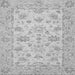 Square Oriental Gray Traditional Rug, abs501gry