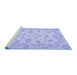 Sideview of Machine Washable Oriental Blue Traditional Rug, wshabs501blu