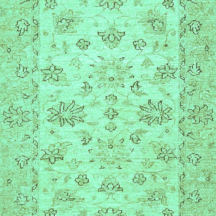 Machine Washable Oriental Turquoise Traditional Area Rugs, wshabs501turq