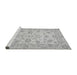 Sideview of Machine Washable Oriental Gray Traditional Rug, wshabs501gry