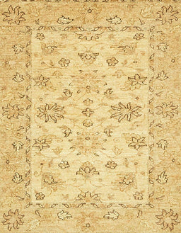 Machine Washable Abstract Yellow Rug, wshabs501