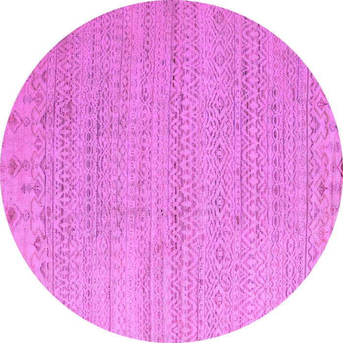 Round Oriental Purple Modern Rug, abs5020pur