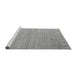 Sideview of Machine Washable Oriental Gray Modern Rug, wshabs5020gry