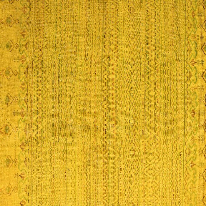 Square Oriental Yellow Modern Rug, abs5020yw