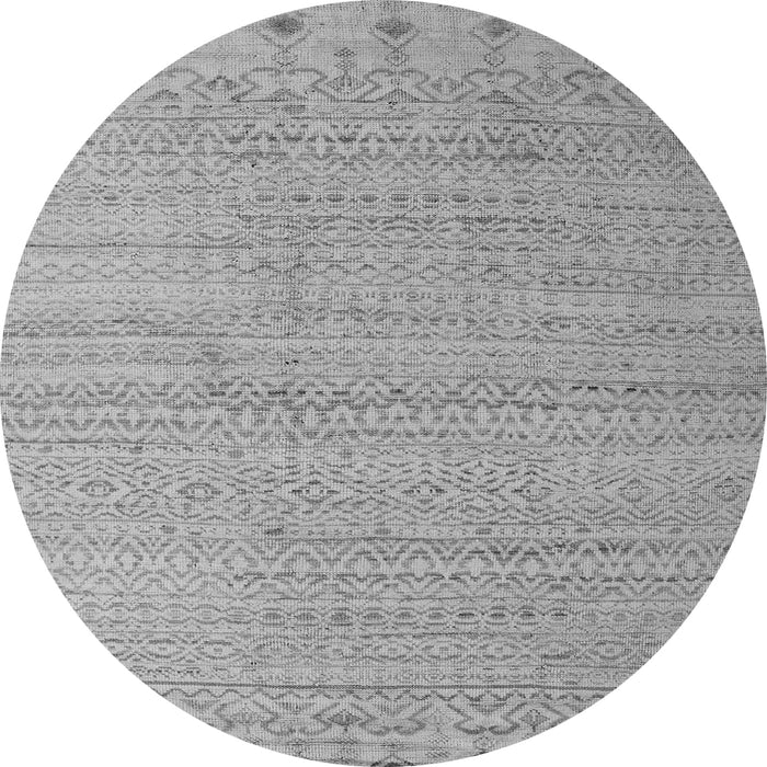 Round Oriental Gray Modern Rug, abs5020gry