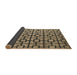 Sideview of Abstract Dark Brown Oriental Rug, abs5021