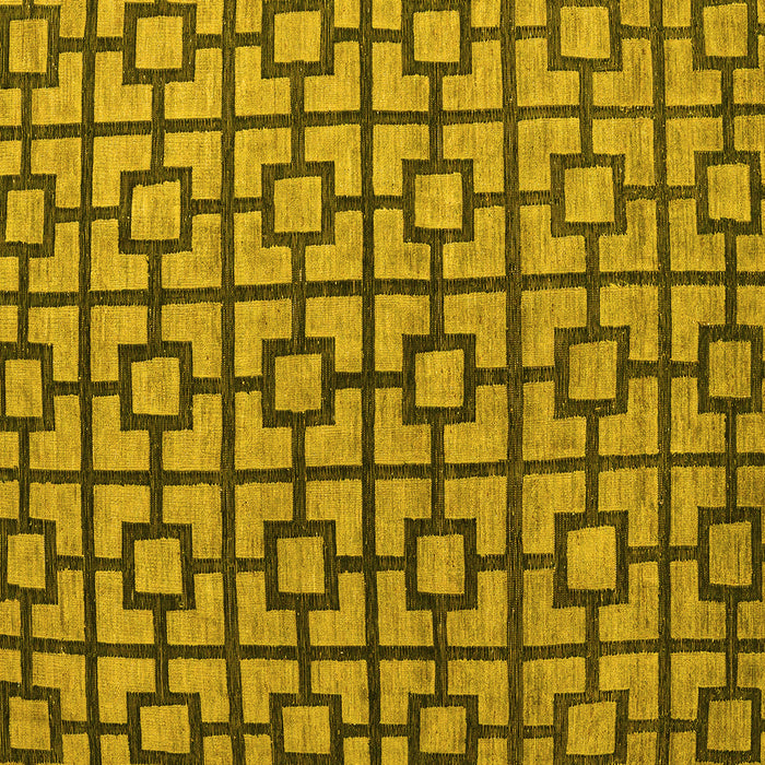 Square Oriental Yellow Modern Rug, abs5021yw