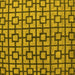 Square Oriental Yellow Modern Rug, abs5021yw