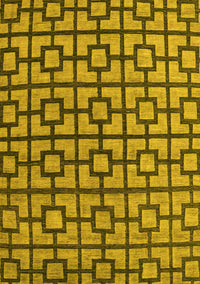 Oriental Yellow Modern Rug, abs5021yw