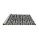 Sideview of Machine Washable Oriental Gray Modern Rug, wshabs5021gry