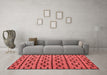 Modern Red Washable Rugs