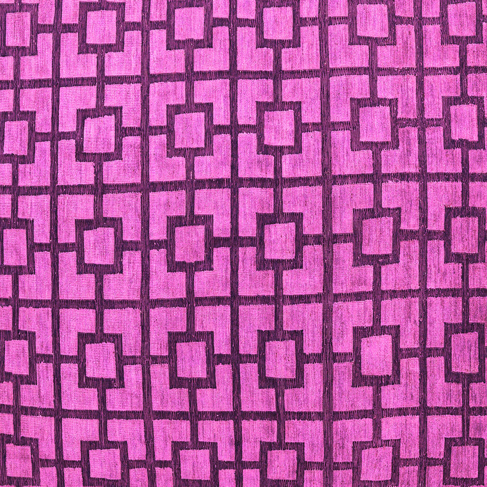 Square Machine Washable Oriental Pink Modern Rug, wshabs5021pnk