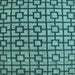 Square Machine Washable Oriental Light Blue Modern Rug, wshabs5021lblu